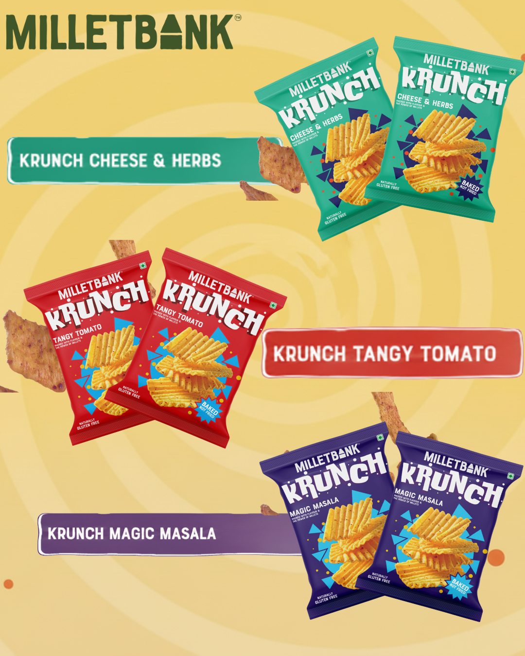 Wholesome Snack Box - Magic Masala , Tangy Tomato , Cheese and Herbs