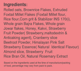 strawberry muesli ingredients 