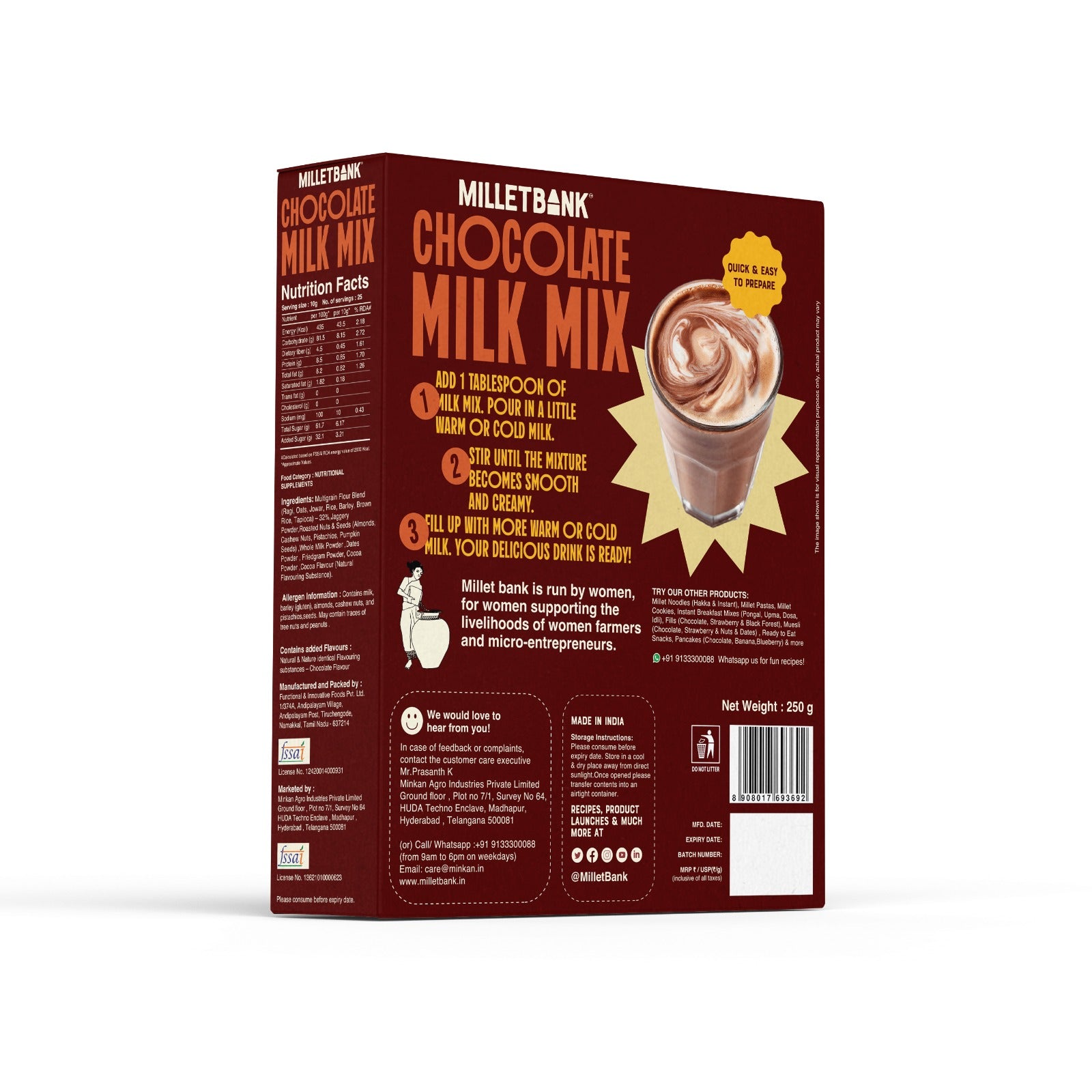 Chocolate Milk Mix - 250g