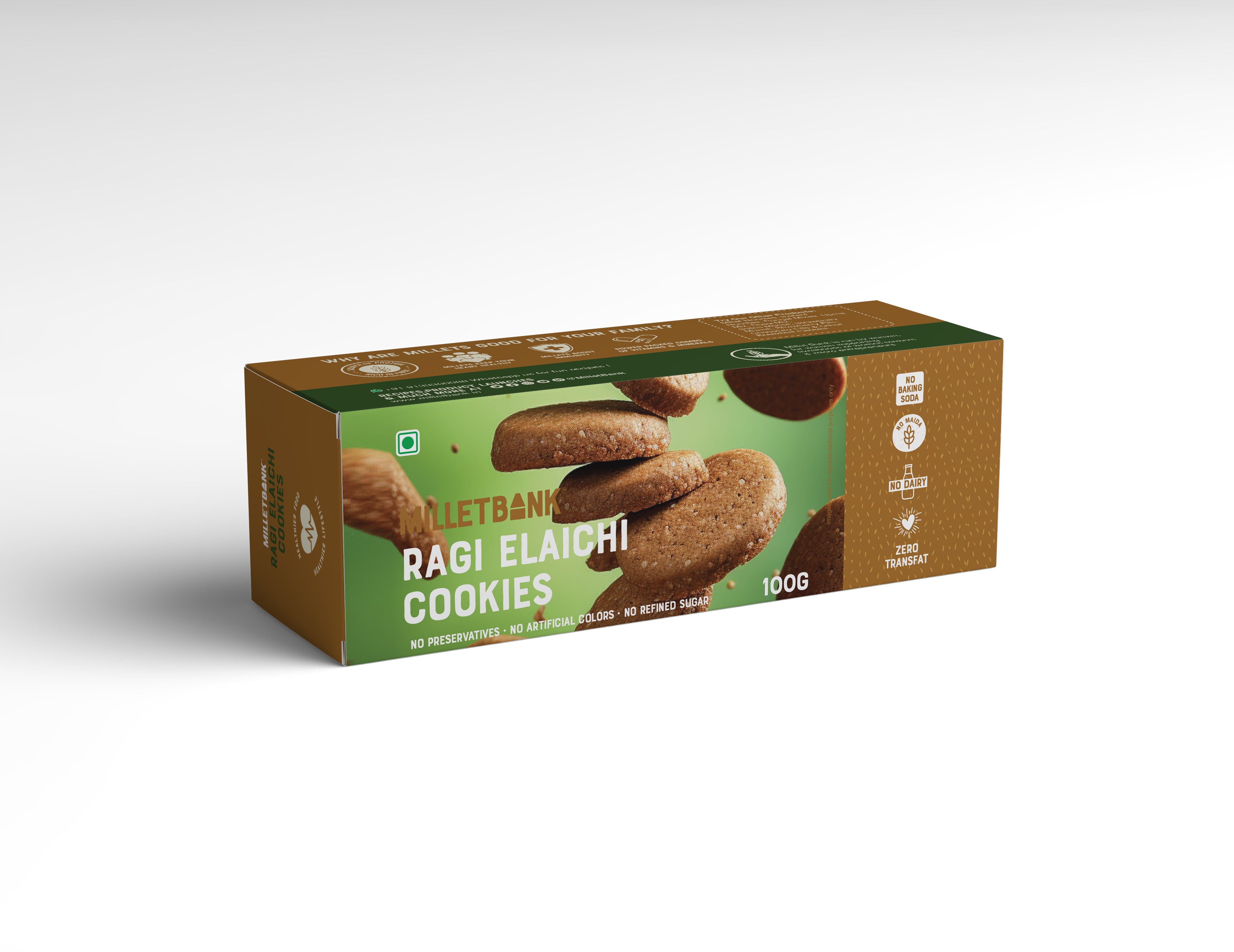Ragi Elaichi Cookies