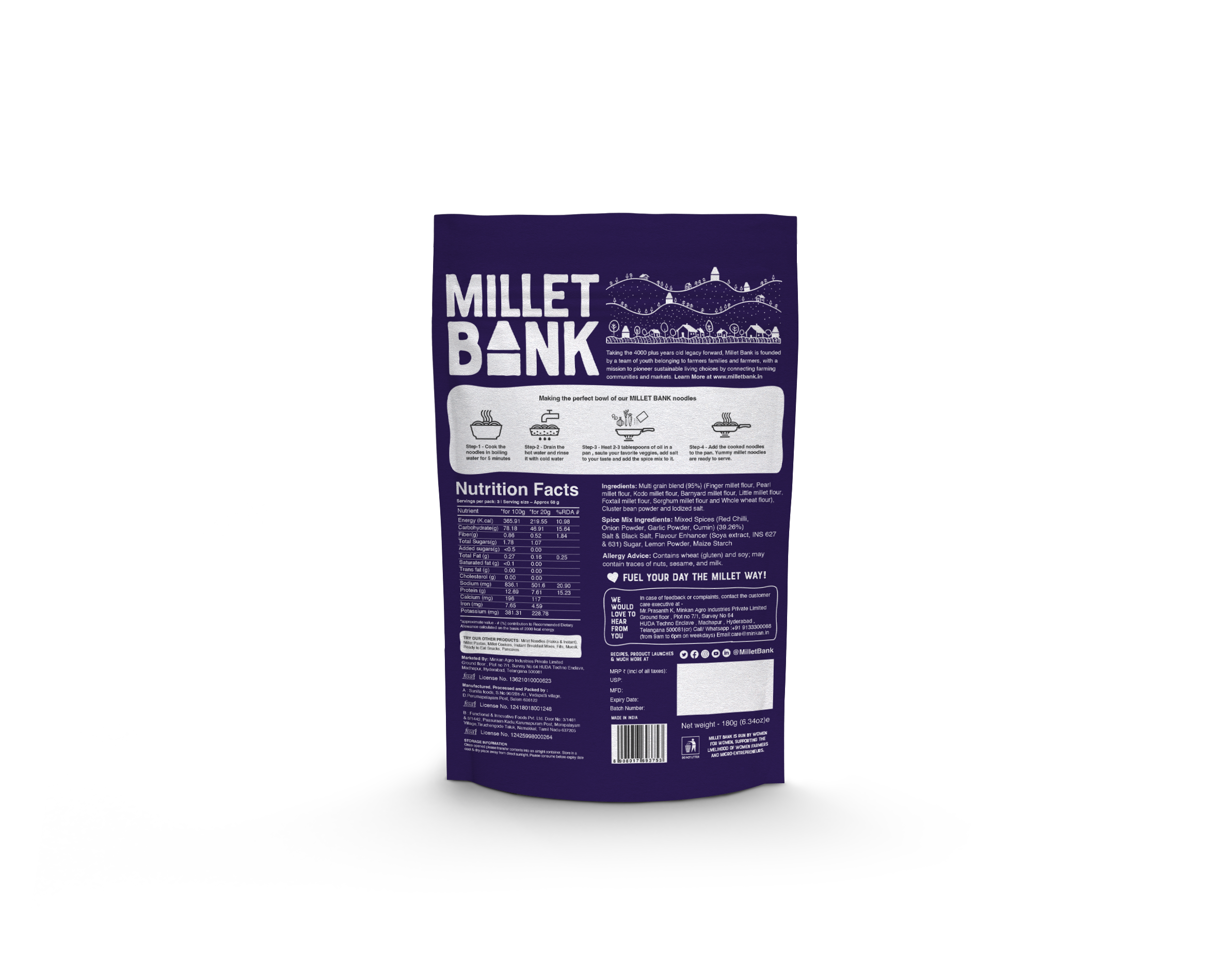 Multi Millet Magic Masala Hakka Noodles
