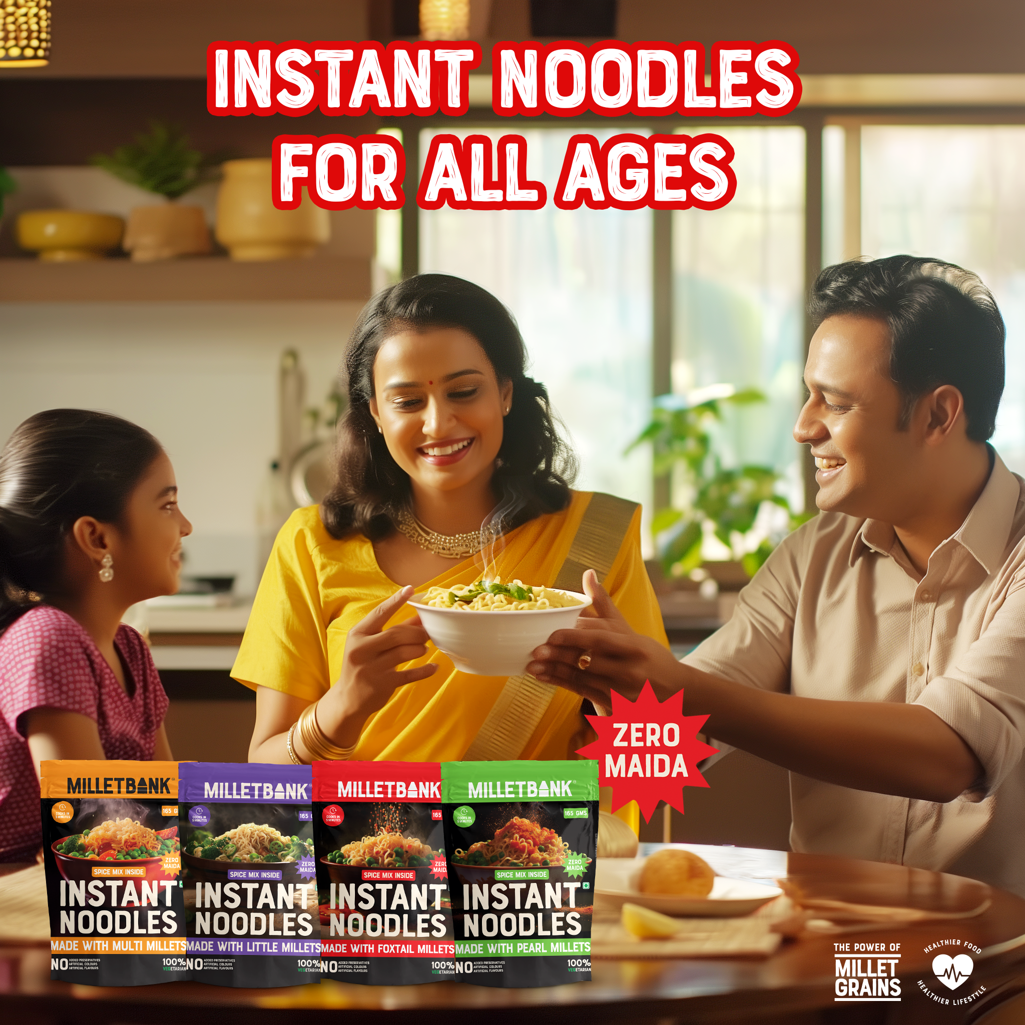 Foxtail Millet Instant Noodles