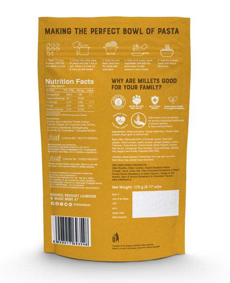 Foxtail Millet Pasta