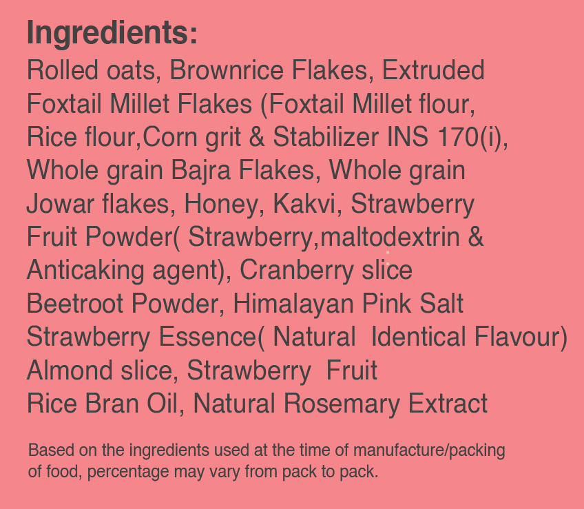 strawberry muesli ingredients 