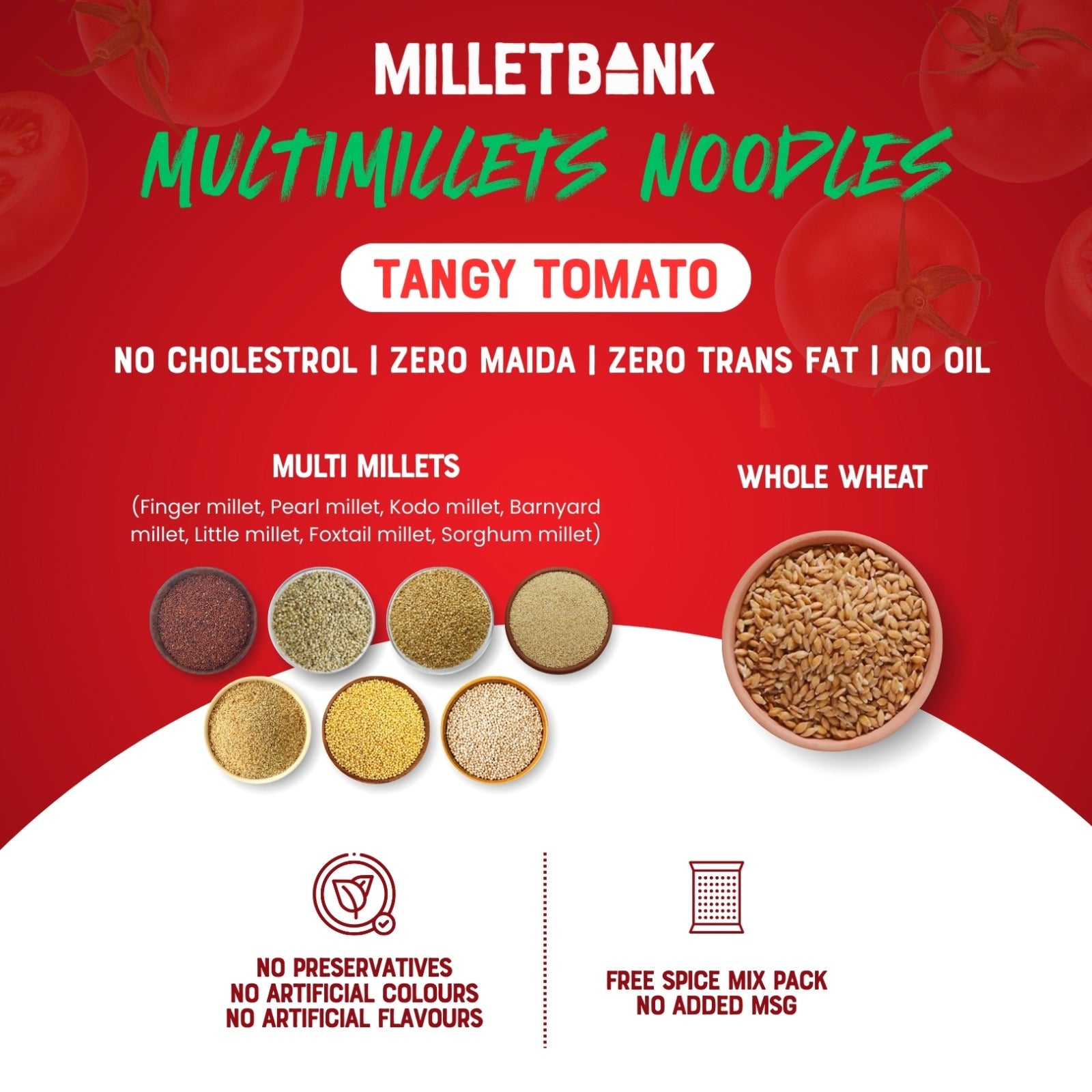 Multi Millet Tangy Tomato Hakka Noodles